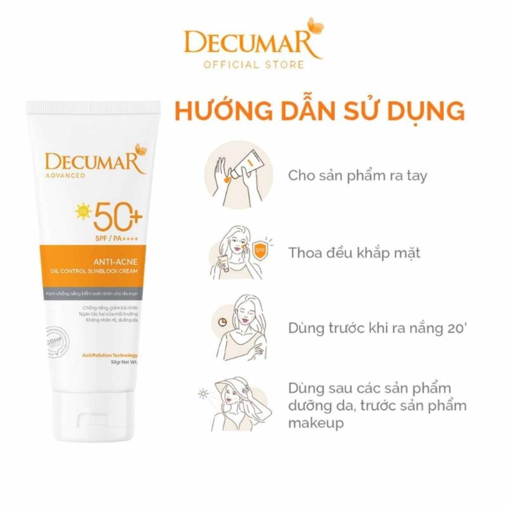 Sử dụng kem chống nắng cho da dầu đúng cách