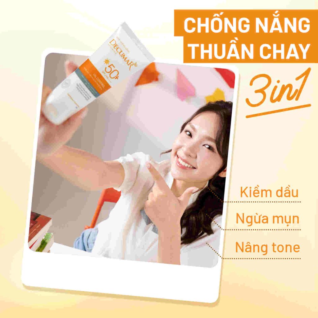 Công dụng của kem chống nắng cho da dầu 