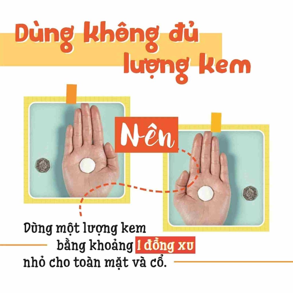 Sử dụng kem chống nắng đúng cách